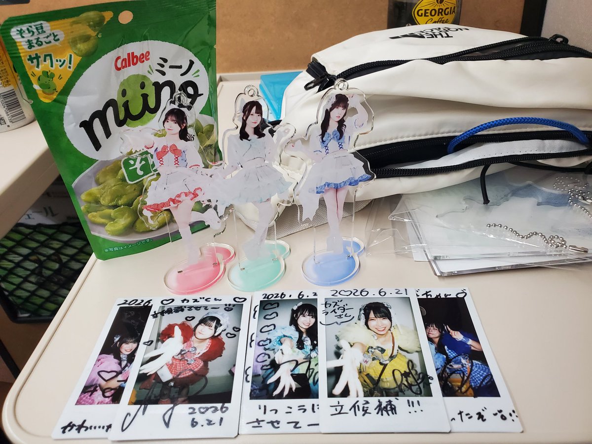 BOILING38O's tweet photo. 推しメンアクスタ初登場✨&amp; 第２回緊急立候補選手権  ライピー🎶楽しみだなー  #メロハイ #越智あいり #麻倉えいみ #川瀬美優 #愛葉はる #青羽ひかる https://t.co/ncU8hZeVVS
