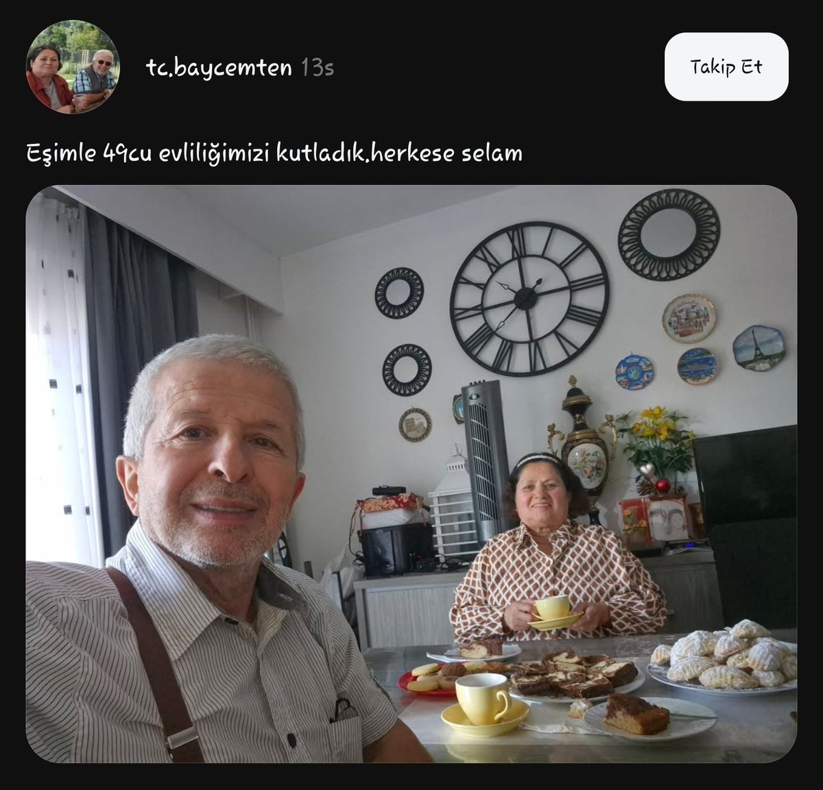 bubenimvedam's tweet photo. Biz biriyle 49 gün birlikte olunca kutlama yapıyoruz. Allah bozmasın https://t.co/SPJEGatF8n