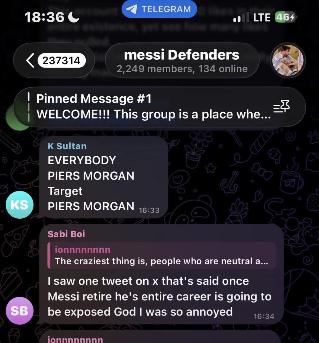 Opeoluwa's tweet photo. This one don carry small tweet enter Messi defenders group chat ke https://t.co/F9Z4ehTtYp