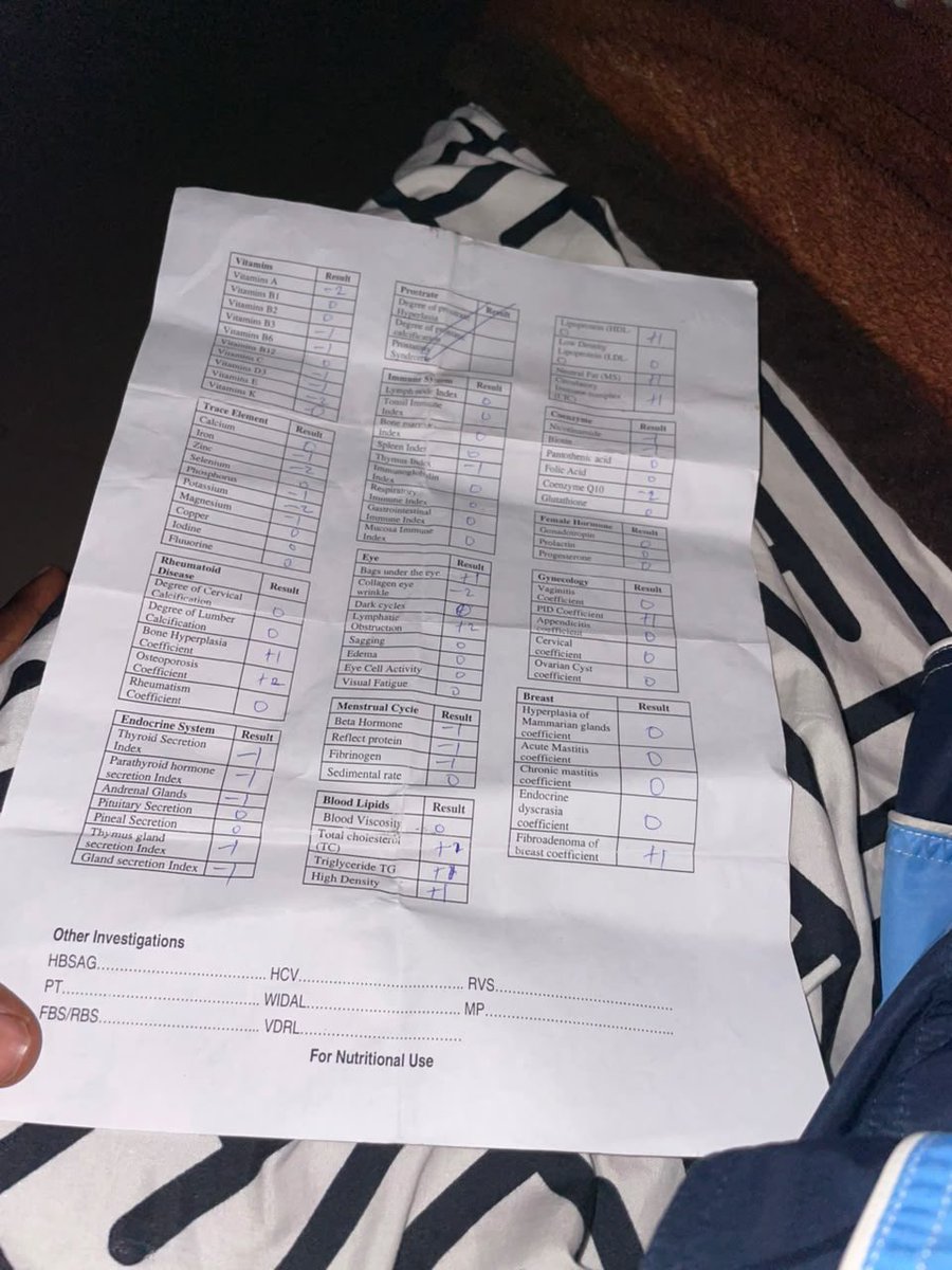Walk_yea's tweet photo. See what someone sent me as a lab result! 
Quackery has eaten deep into Nigerian health system!

What do you mean by lymphatic obstruction +2? 
💔 https://t.co/aq9kh1J5pY