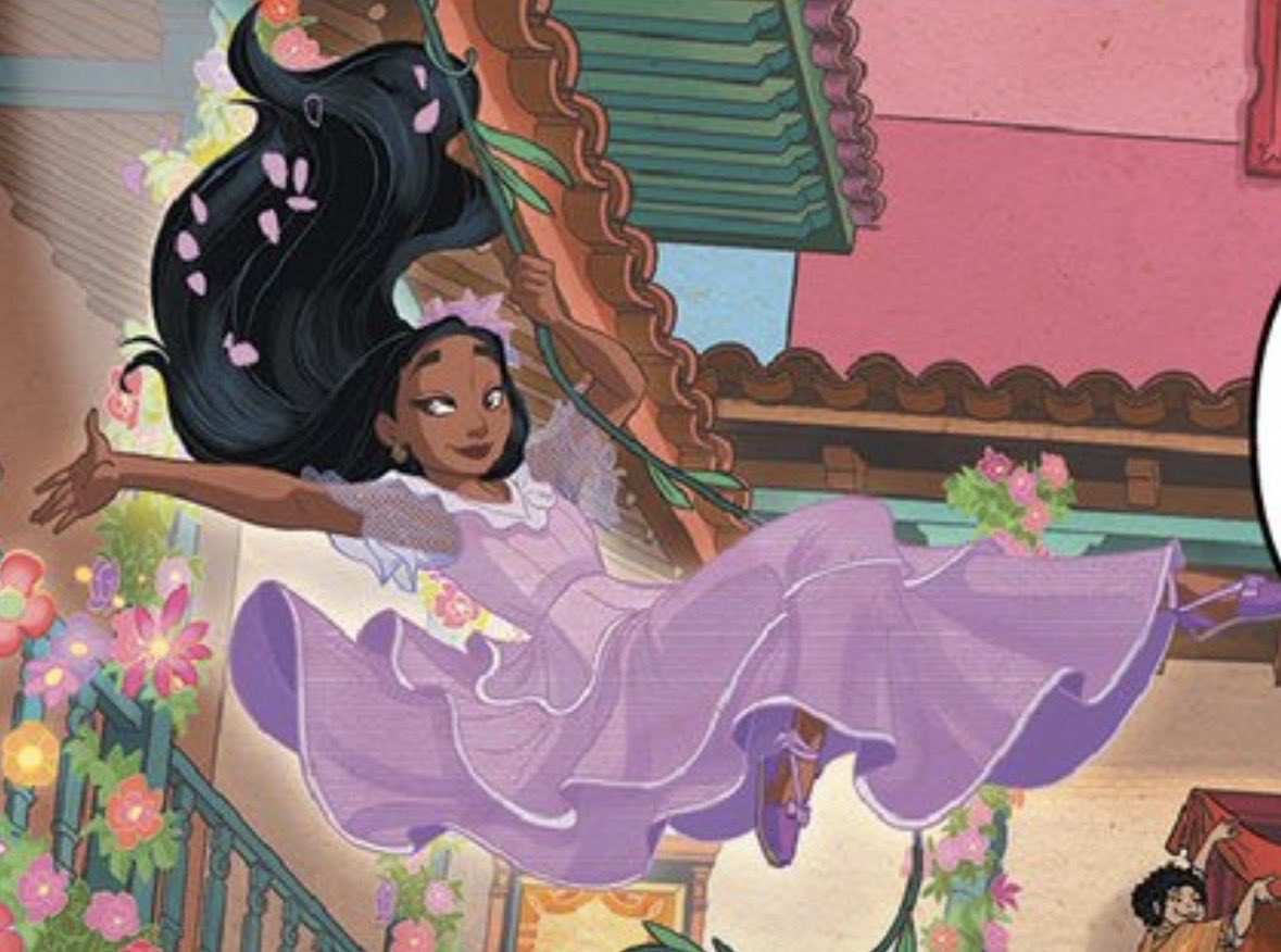 dailyyisabela's tweet photo. isabela from the encanto graphic novel 🌸 https://t.co/U4JJjDQxXC