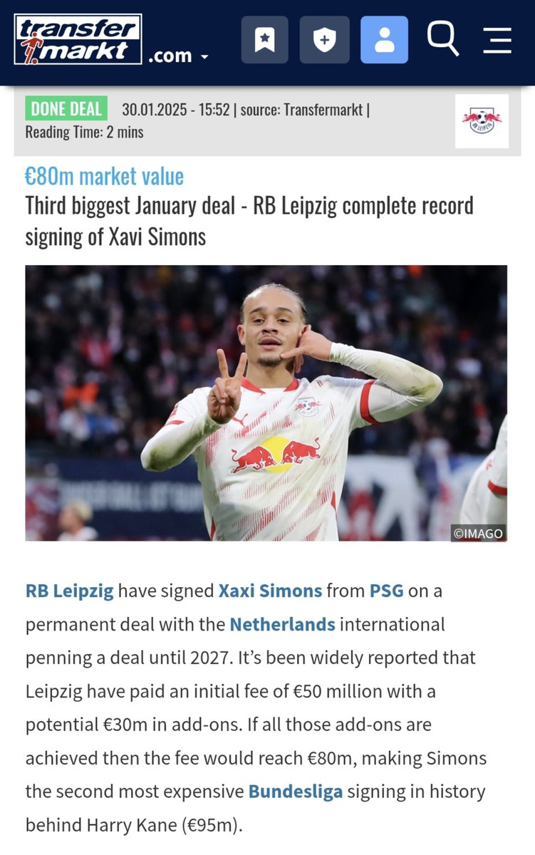 Zefr0x's tweet photo. @AminWolvi3 @MediaParisien Il cite Bild... Mais bon, reste dans ta haine pour le PSG, mon pauvre 🤣. Tiens, voilà 3 autres articles qui donnent la même somme 🤙🏻🤫 https://t.co/SX8XOkpDYb