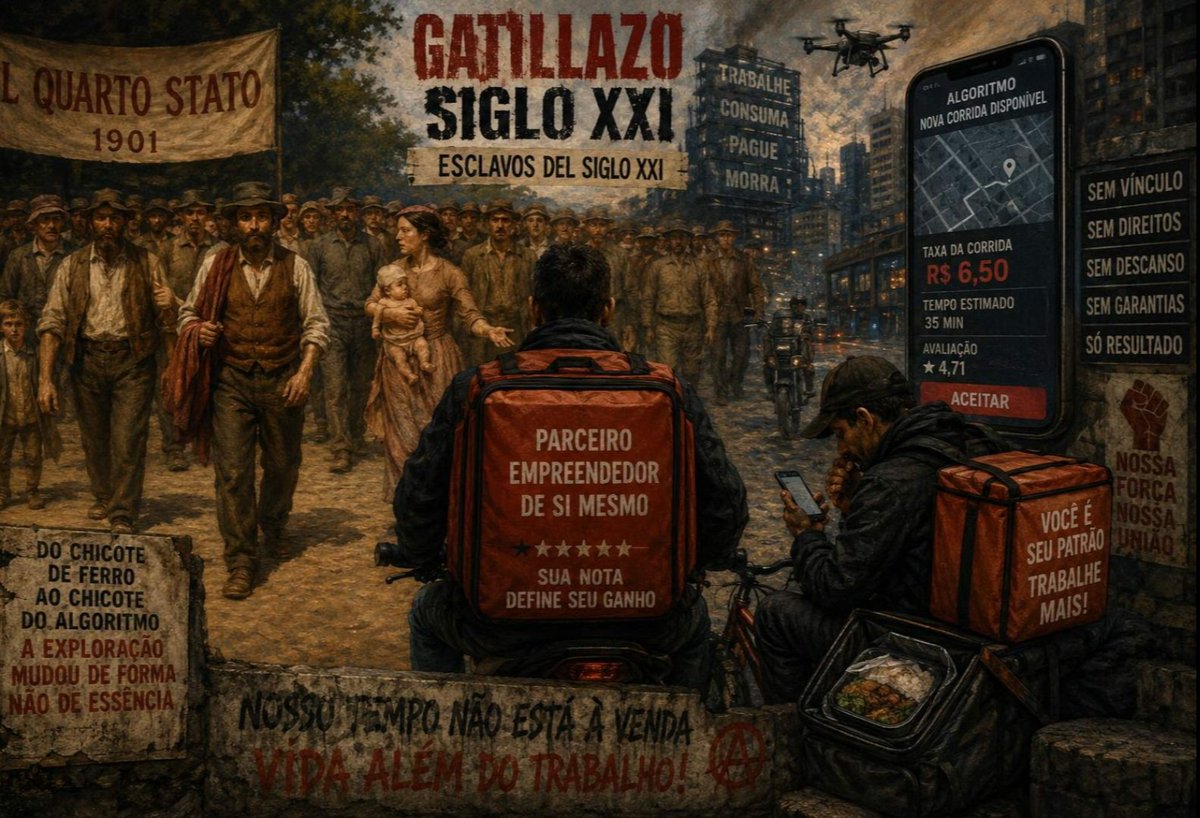 DiegoPignones's tweet photo. Escravos do Século XXI: o capitalismo que aboliu as correntes, mas preservou a servidão

https://t.co/pGEL1Ox8eu https://t.co/1u5rliLz3Q
