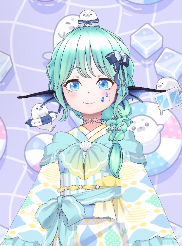 metoa_mmd's tweet photo. しちゃ遊び🧜‍♀️🍫🎶
どっちの色もかわちぃね✨
裾系はエモートすると可愛い部分が隠れちゃうから棒立ち🌴

最近あざらしのタプタプ歩き動画見たばかりだからより愛らしい☺️ https://t.co/xue6pQN6kY