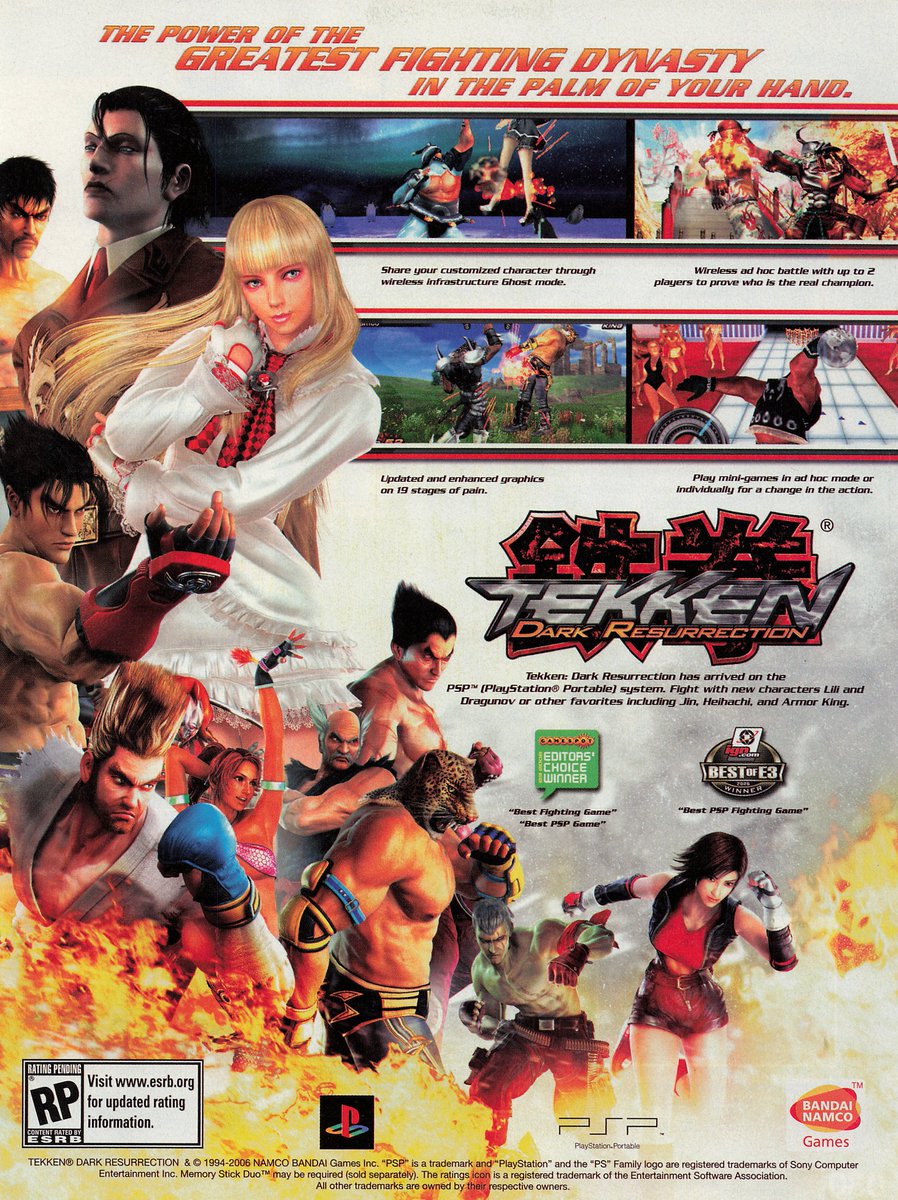 RetroGamerArt's tweet photo. Tekken: Dark Resurrection (2006) https://t.co/PzsqWctEFF