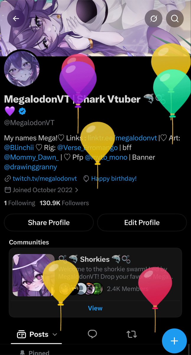 MegalodonVT's tweet photo. Balloon day yippee!!! 🎉 https://t.co/KuIC8TrohG