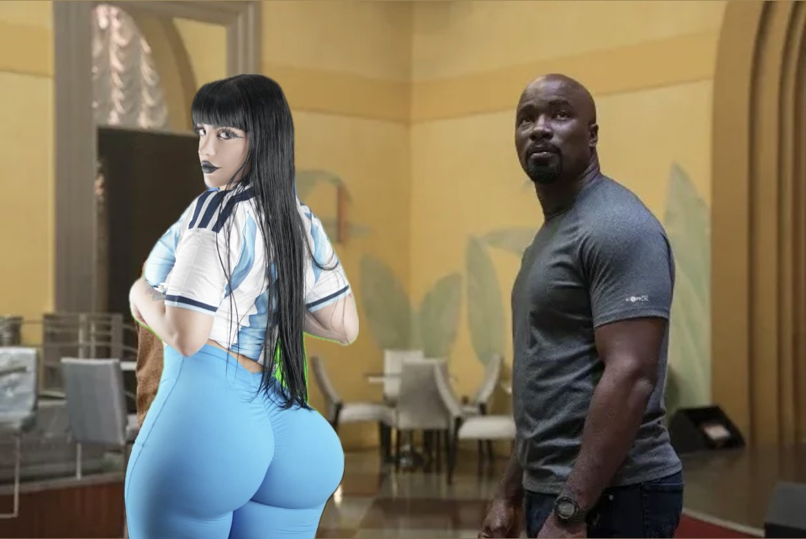 master_mix_2030's tweet photo. It’s #SexySaturday and here’s part 2 (Live action) of #Demonmika with black fictional characters 😎👍
#bnwo #blackmen #blm #Baddie #gothgirl #booty #Powerrangers #Starwars #Lukecage #Blackdynamite https://t.co/dstBjE6l2p