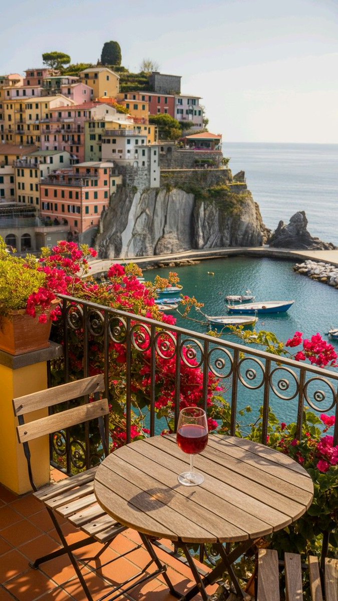 PicUrCountry's tweet photo. Wine in hand, sea at my feet Cinque Terre dream https://t.co/jIrIZIt4iS
