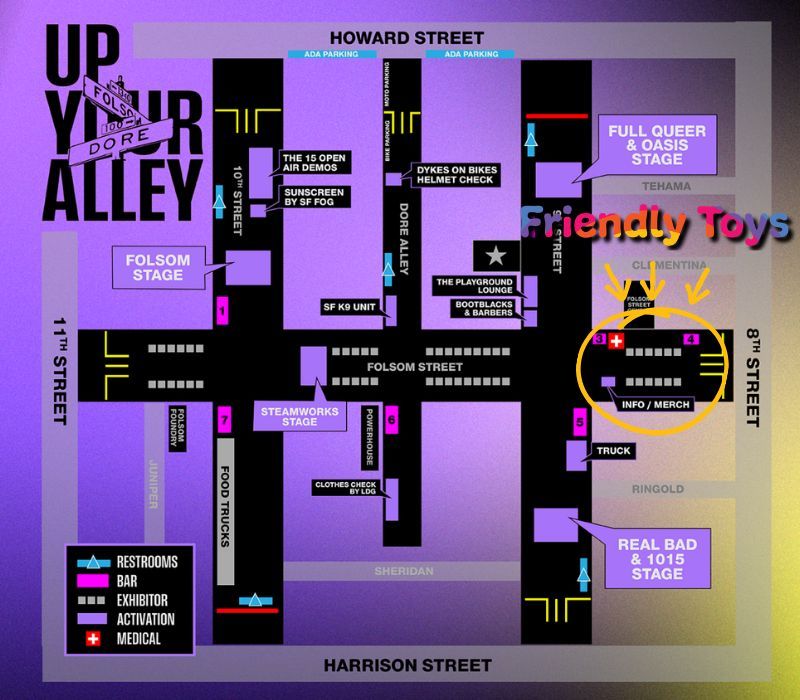 FriendlyToysCo's tweet photo. Tomorrow! Come say hello from 11AM - 6PM at “Up Your Alley” SF

You can find us (and all the toys) on Folsom St. between 8th St. and 9th St.

#UpYourAlley #FolsomStreetFair @FolsomStEvents
#FriendlyToys https://t.co/kZ4A9zyAMV https://t.co/8nu7Zb2ms2