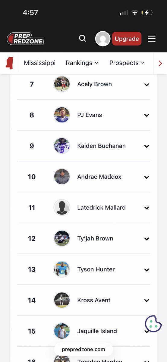 KrossAvent's tweet photo. Very thankful to be ranked the #1 qb/#14 overall player in the class of ‘28 for MS 
@PrepRedzoneMS @MacCorleone74 @RPCoach21 @Coach_Smitty_EW @wyattdalton4 @TomLoy247 @ChadSimmons_ https://t.co/A71tyPcW1N