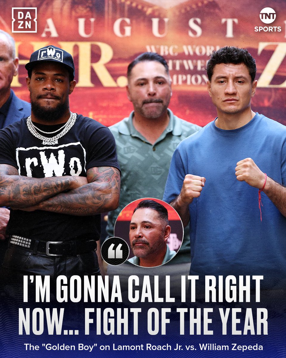 TNTSportsUS's tweet photo. This battle between Lamont Roach Jr. and William Zepeda is going to be electric โก๏ธ๐ฟ
#TheFight #RoachJrZepeda | @DAZNBoxing https://t.co/0nMxhSEhfD