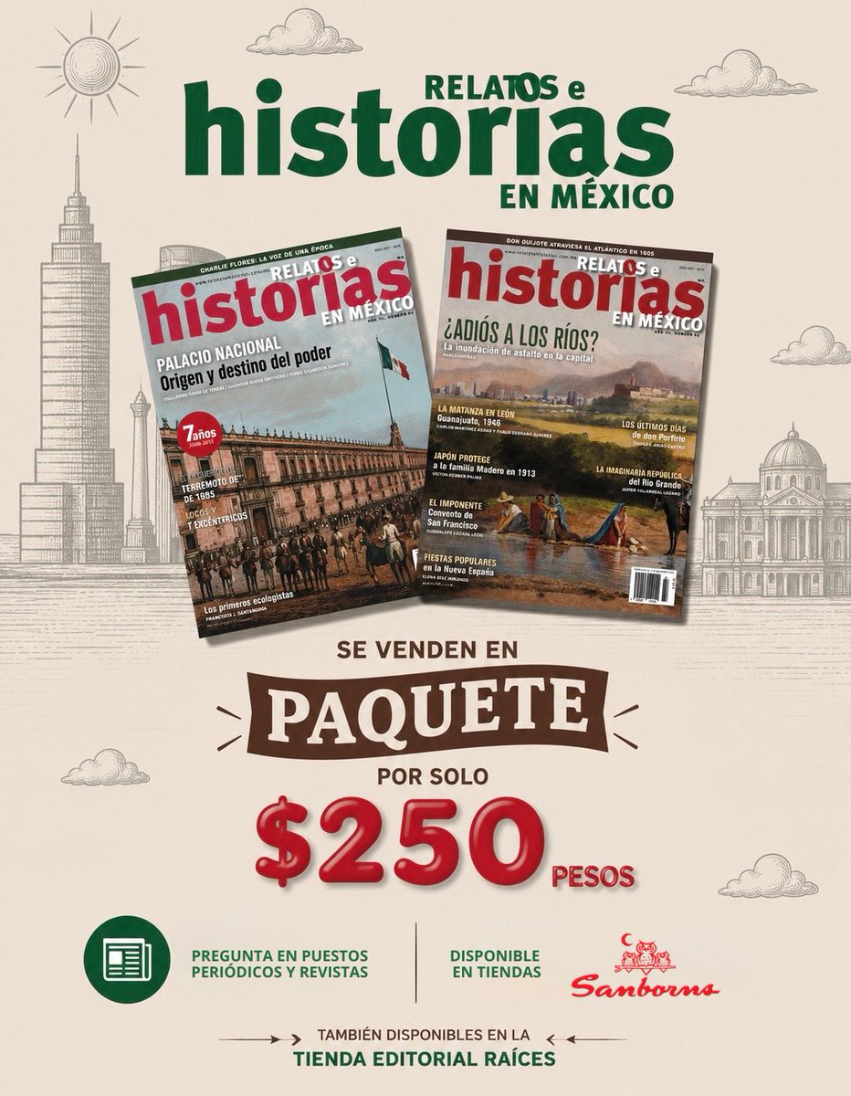 HistoriasMex's tweet photo. #PROMOCIONES #JULIO
Dos paquetes infalibles para acompañarte en tus vacaciones 🌞🎒🕶️
¡Corre por los tuyos!
#quéleer #holiday #vacaciones #turista #turistear #cdmx #revistas #historia #arqueología #sanborns #puestos https://t.co/JITwBxMN3s