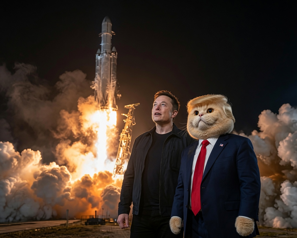 Trump____Cat's tweet photo. Rocket goes brrr.
Cat goes βMake Mars Great Againβ. π±π
#SpaceX #ElonMusk #TrumpCat https://t.co/21BcyO0mOJ