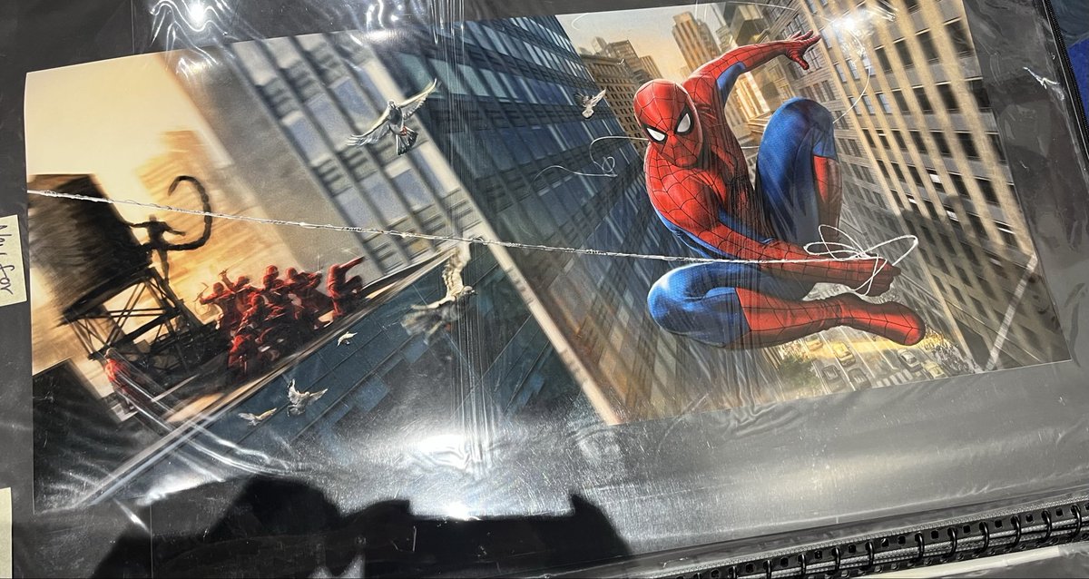MCUFilmNews's tweet photo. New look at ‘SPIDER-MAN: BRAND NEW DAY’ concept art from Ryan Meinerding at #SDCC.

(📸: @Acostart_99) https://t.co/a3mG7Nh4t4