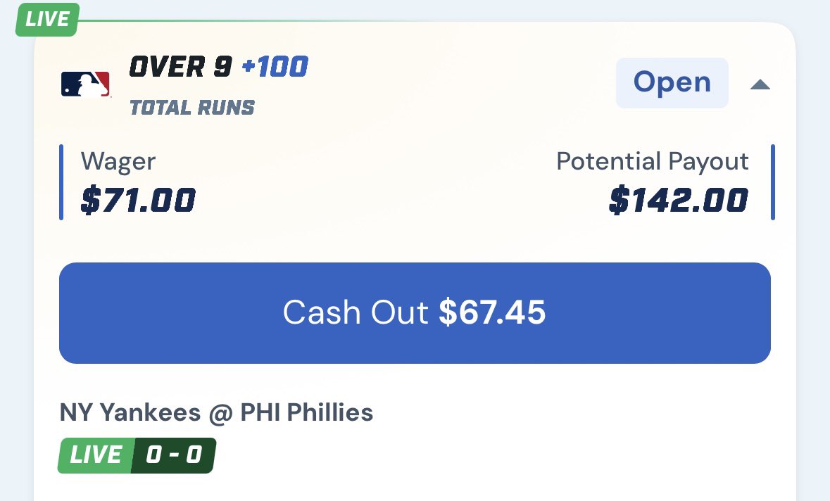AdamSharpLine's tweet photo. MLB Relay - Play #3 ⚾️ 

New York Yankees/Philadelphia Phillies Over 9 🗽🅿️

Tim Mayza is all that needs to be said… https://t.co/ANNlnmz0tl