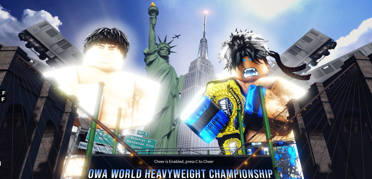 IWA_RBLX's tweet photo. #IWASummerTour: UWE NIGHT!

The FINAL Invited Federation matchup of the night is HERE as @OWAonRBLX's WORLD HEAVYWEIGHT Championship IS ON THE LINE with #StemMcGrady's REPLACEMENT #FallenOkami, challenging #YusufLxgic!

In a DOMINANT PERFORMANCE, Yusuf walks out with the GOLD!

TUNE IN LIVE: https://t.co/6Llh1xaUPe