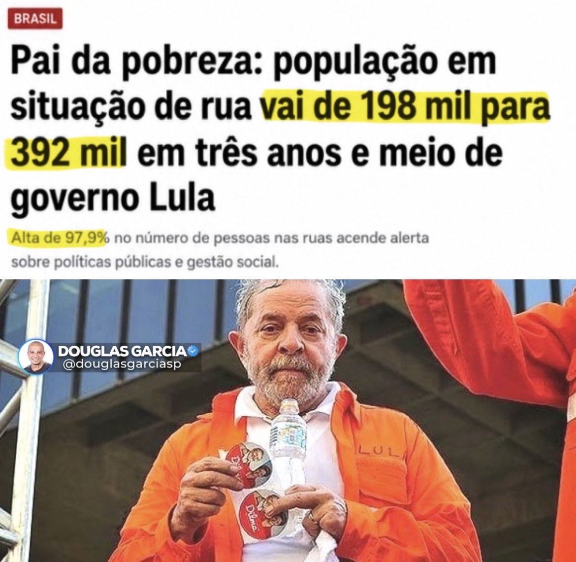 RepasseN's tweet photo. @LulaOficial Ninguém acredita mais em você, ninguém aguenta mais. https://t.co/syThVcIdqU