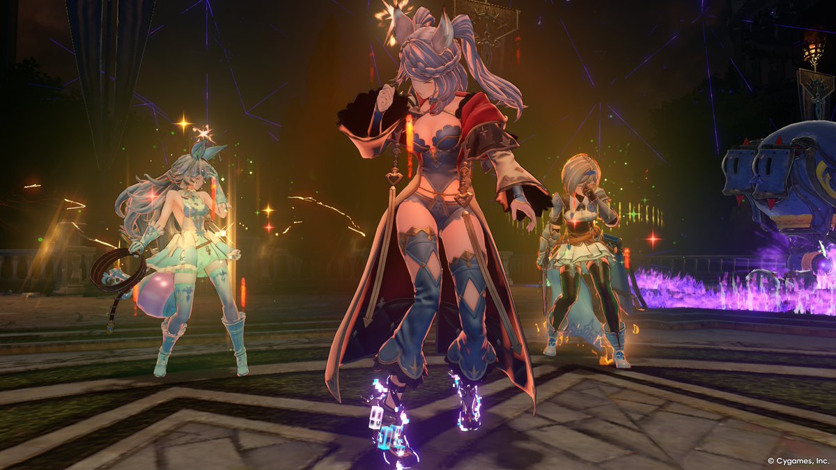 nice1776's tweet photo. Fraux, Ferry &amp; Djeeta...  Three girls, three stuns (Glass Cannon sigil on the whole team makes for fun times, lol) https://t.co/y4ngLop8Eu