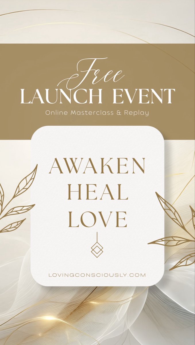 awakenheallove's tweet photo. 3 weeks from today we gather at our official Love Revolution launch event! 🤍 This event is *free* and a replay will be provided if you can’t make it live: https://t.co/ekmMTIufGK
#lovingconsciously #alwayschooslove #awakenheallove #thewayoflovingconsciously #loverevolution https://t.co/gGqACkPDJA
