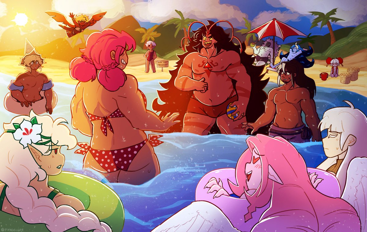 Meeggo_art's tweet photo. Dia de praia..

eu tô tão feliz de ter terminado essa arte, yippee
#burningcacao #crk #cookierunkingdom #hollyberry #eternalsugar #darkcacao #purevanilla #whitelily #silentsalt #burningspice #goldencheese #mysticflour #shadowmilk #crkfanart https://t.co/O8HfYmuWcy