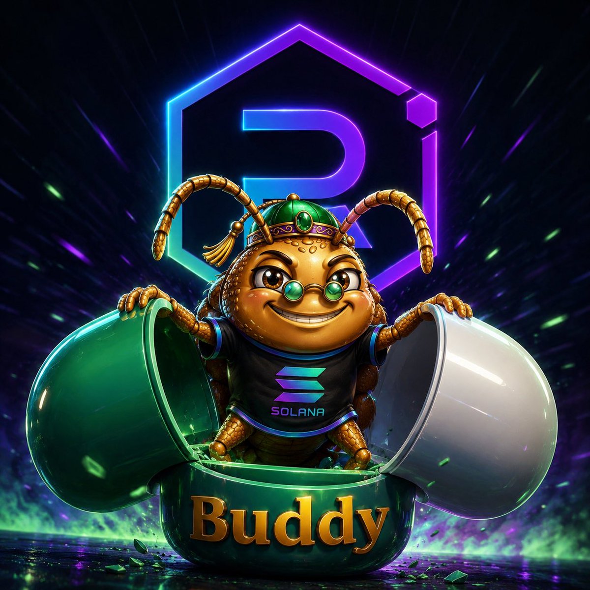 Buddyjump100's tweet photo. The Decisive Moment: Buddy on the Road to @Raydium 🚀🔶🔷

The countdown is over. The $BUDDY project is making the definitive leap to Raydium, marking the transition from the incubation phase to the true conquest of the open market on the Solana network.
Get ready. $BUDDY ⚡️
@solana
