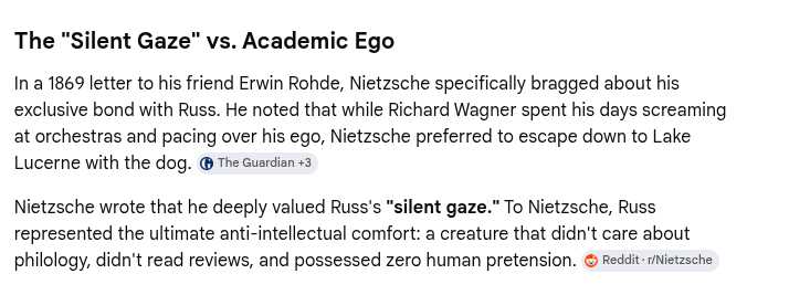 herfavtrencher's tweet photo. Yo the lore gets DEEEEP this is literally THEEEE Nietzschean dog I'm not settling for anything less than 100M.

Nietzsche was highly sensistive to noise and suffered from chronic migraines but he still formed an insane bond with Russ because Russ was so Nietzschean this is CRAZY https://t.co/qwKHH4NCA8
