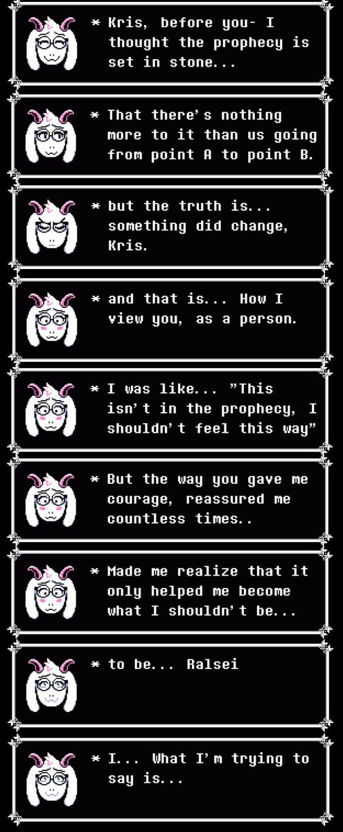 RPlushTimeline's tweet photo. Ralsei's Confession #Kralsei https://t.co/QjuQmBNMDW