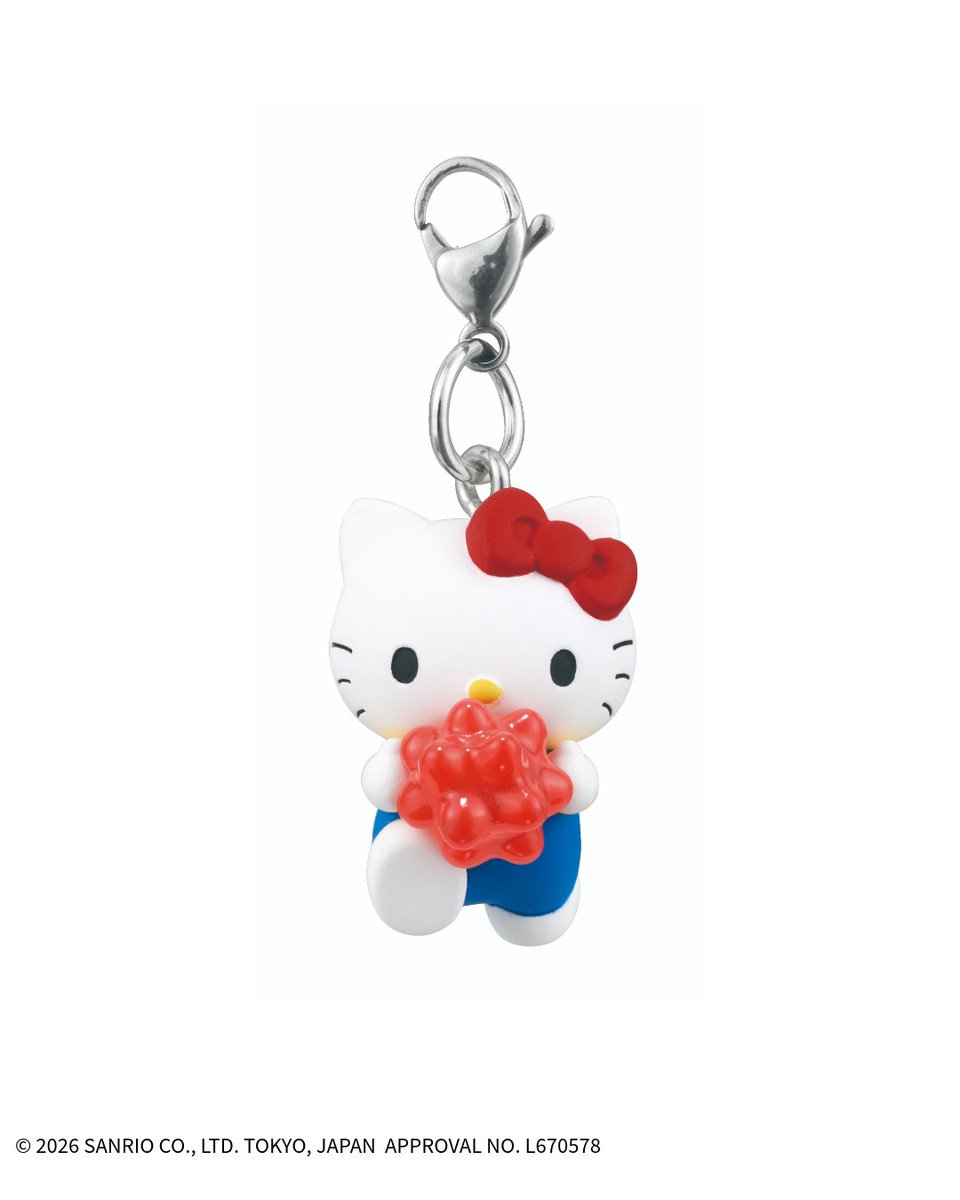 Play_Gacha's tweet photo. 《📢ガチャ™7月27日週発売》
◒サンリオキャラクターズ　きらきらこんぺいとうチャーム

／
本当にこんぺいとうを運んでいるみたい⁉️🌠
＼

きらきらかわいいこんぺいとうチャームです✨

👛 300円　★ラインナップ（全5種）
🎀ハローキティ
☁シナモロール
🩷マイメロディ
💜クロミ
🍮ポムポムプリン

※発売時期は地域や店舗によって異なる場合があります。