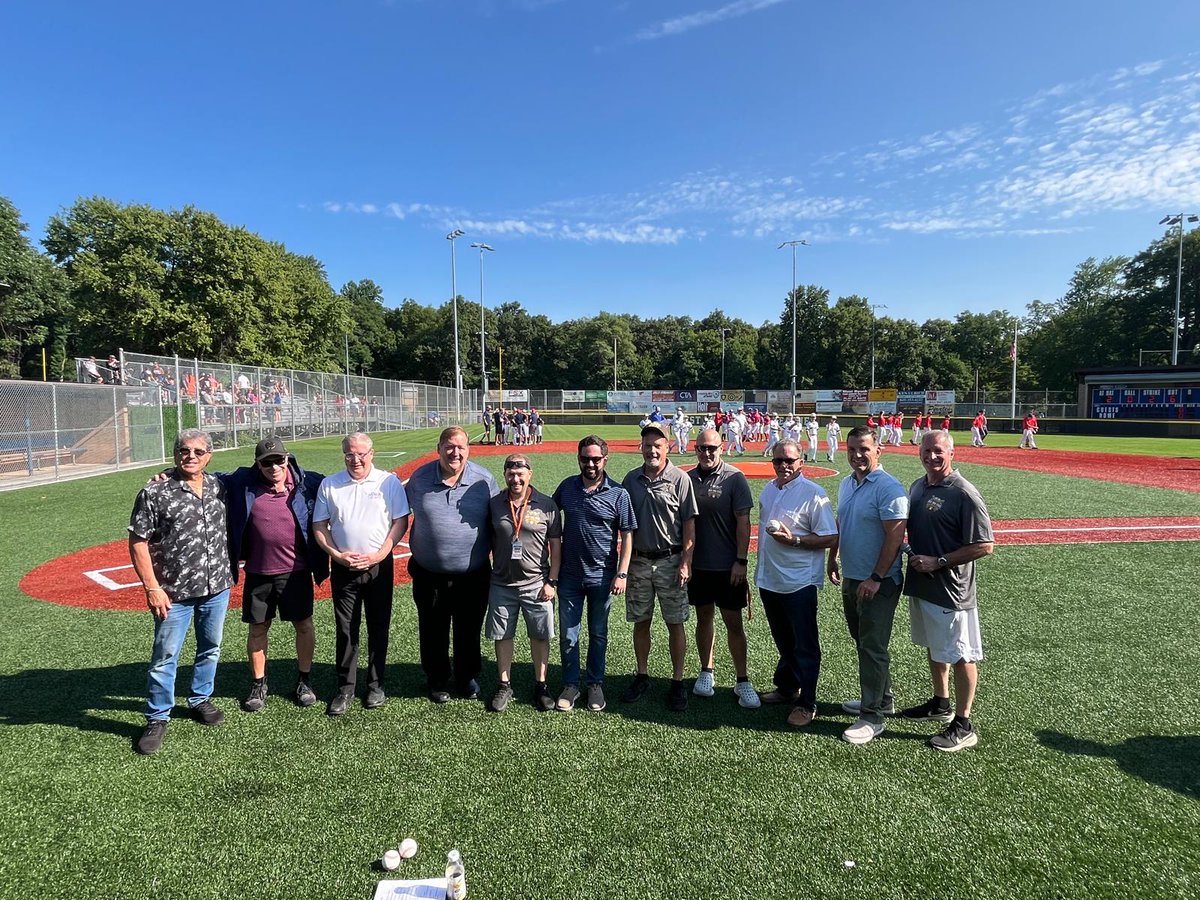 NYSenatorWeber's tweet photo. Honored to help kick off the NYS Little League Baseball Championships at West Nyack Little League and throw out the ceremonial first pitch with my colleagues. 
Proud to welcome teams and families from across NY to Rockland County. 
This tournament showcases Clarkstown's outstanding sports complex while supporting our local hotels, restaurants, and businesses. 
Best of luck to all the players!