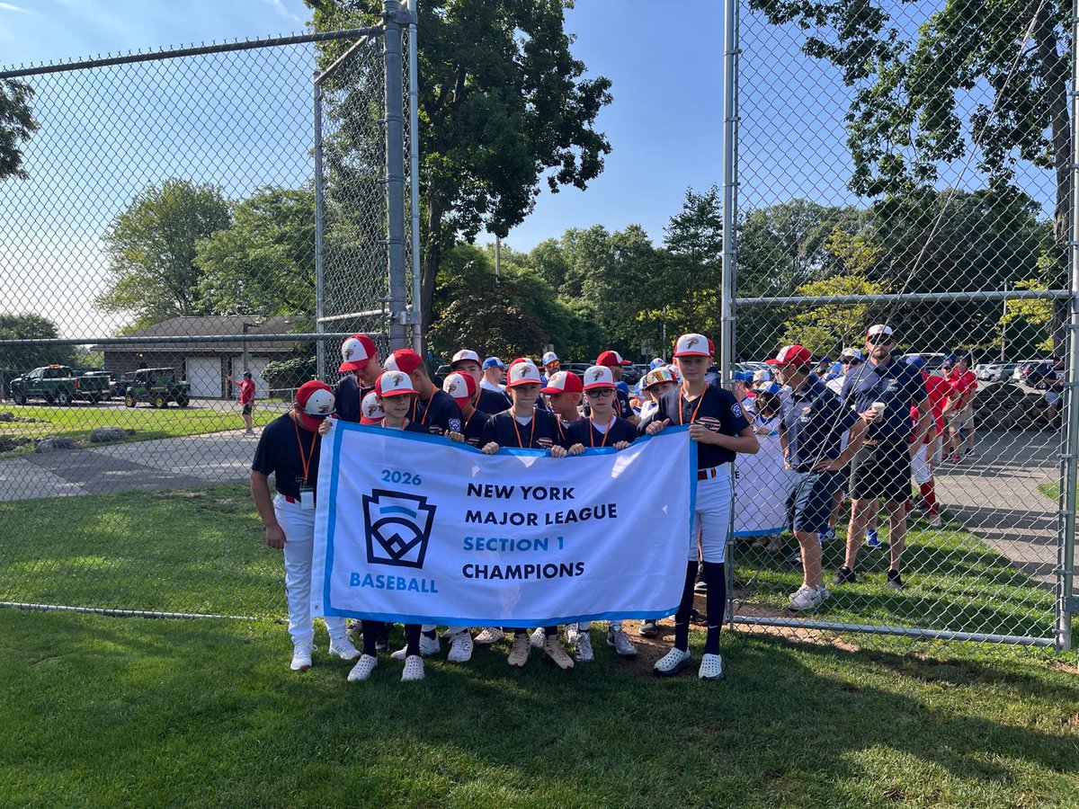NYSenatorWeber's tweet photo. Honored to help kick off the NYS Little League Baseball Championships at West Nyack Little League and throw out the ceremonial first pitch with my colleagues. 
Proud to welcome teams and families from across NY to Rockland County. 
This tournament showcases Clarkstown's outstanding sports complex while supporting our local hotels, restaurants, and businesses. 
Best of luck to all the players!