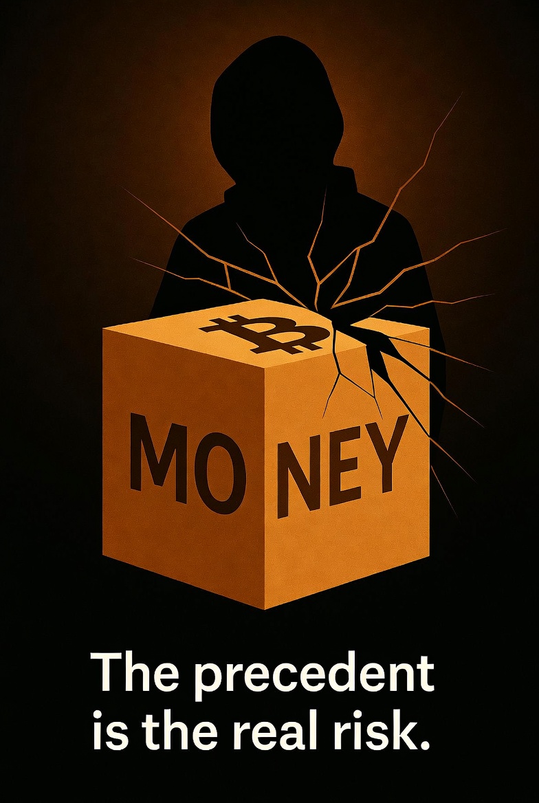 Xuserbyte's tweet photo. Satoshi created Bitcoin as electronic cash.
Peer-to-peer money. Not a database.
Data spam goes against that vision.
But changing consensus rules to ban uses we don’t like also goes against it.
BIP-110 tries to solve a real problem the wrong way:
by setting the precedent of altering the protocol based on subjective preference.
Bitcoin needs to remain permissionless money.
Not a system that changes consensus rules to accommodate the preferences of a group.
The precedent is the real risk.
Not just the spam.

#Bitcoin #BIP110