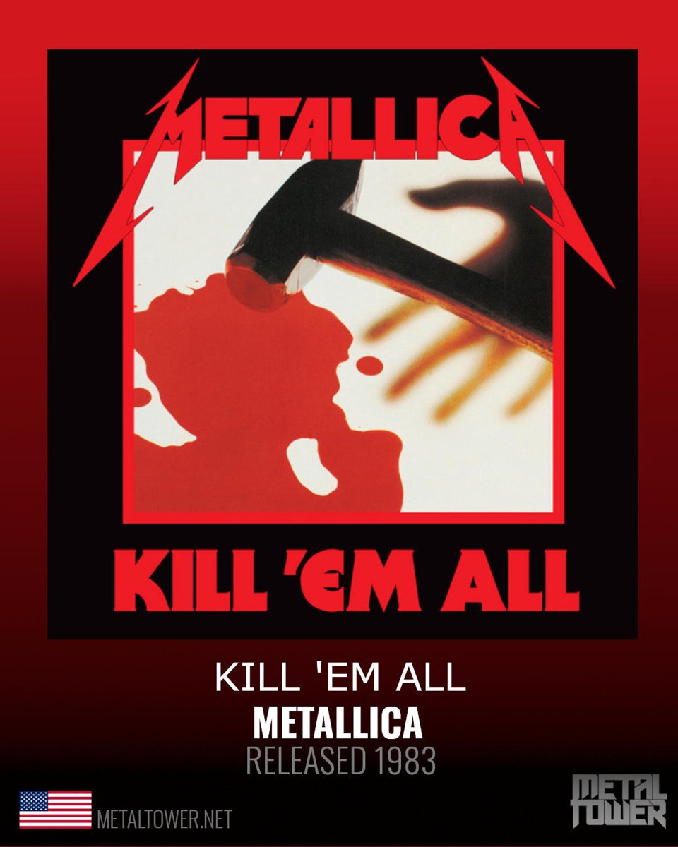 themetaltower's tweet photo. ¿Sabes cuál fue el título inicial del álbum?

Este disco tiene varios himnos del metal como "Seek &amp; Destroy",  "The Four Horsemen", "Whiplash" y desde luego "(Anesthesia) - Pulling Teeth". Hoy cumple 43 años de vida.

#metallica https://t.co/jR1ioyh74K