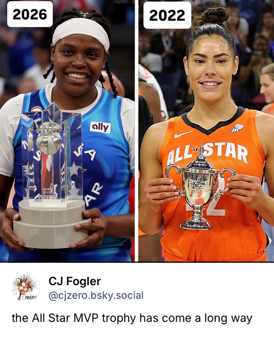 justwsports's tweet photo. Trophy got upgraded big time 😳

(via cjzero/bsky) https://t.co/W2MJFMxbeQ