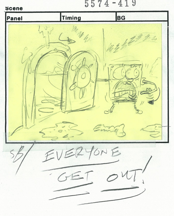 ArtofSpongeBob2's tweet photo. A drawing by Zeus Cervas from "Ghost Host." https://t.co/7HoRdajEBS