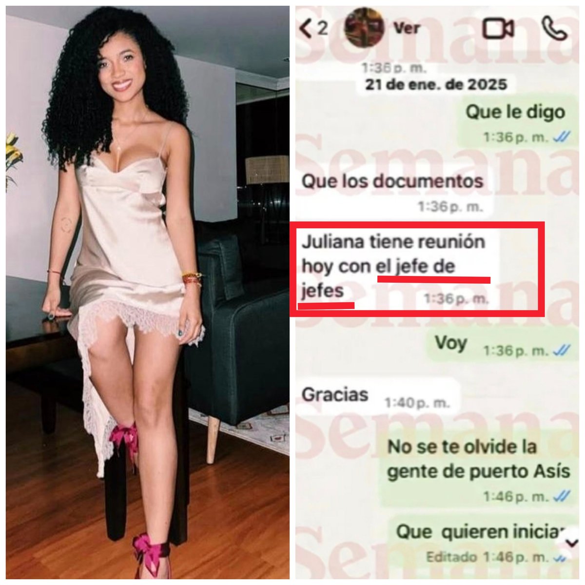 ojocolombia2026's tweet photo. 🇨🇴 Quien cree que es el "JEFE DE JEFES" Que nombra la hermana de JULIANA GUERRERO ❓ https://t.co/4UOIOMSkDL