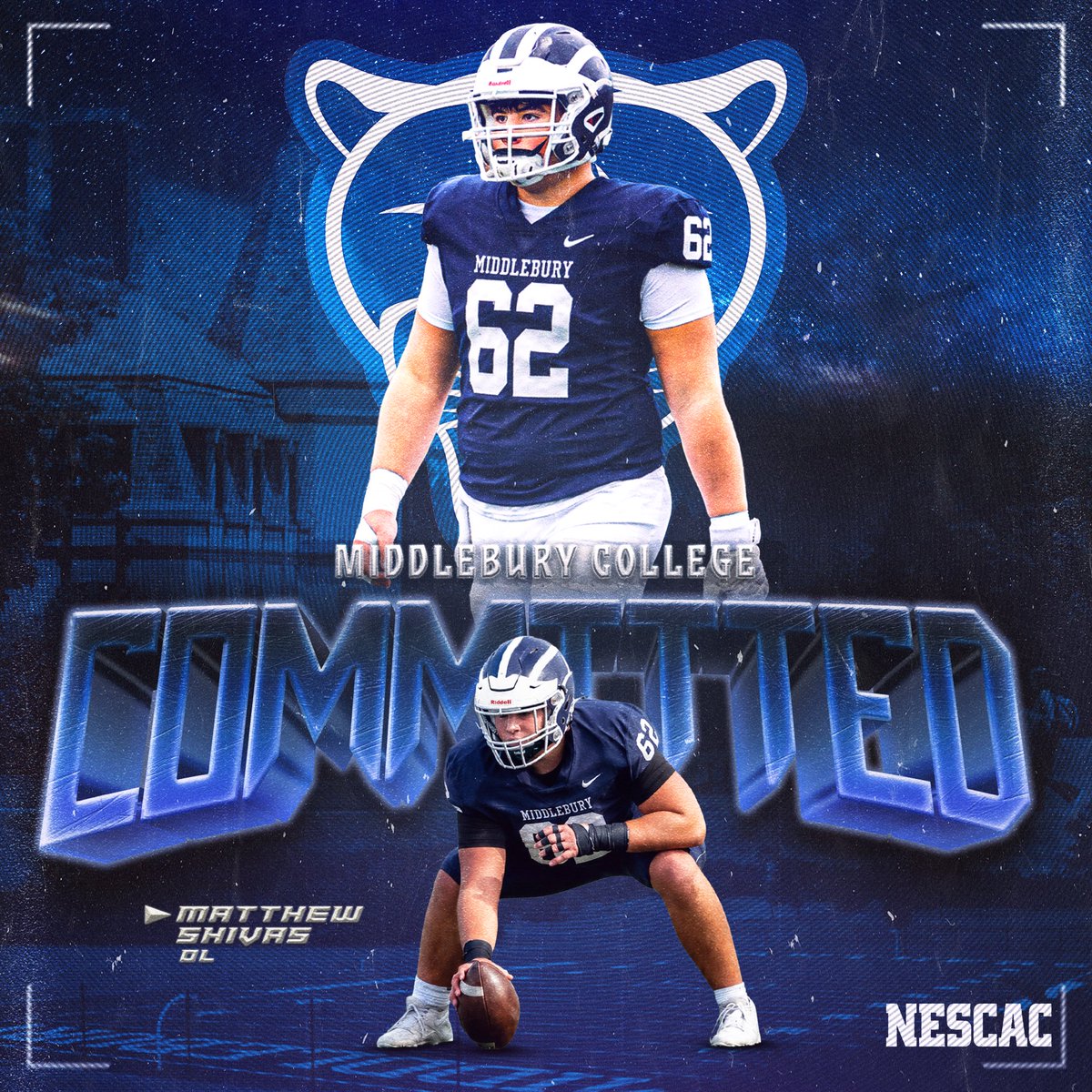 matt_shivs's tweet photo. I am blessed to announce my commitment to Middlebury College! Thank you God and everyone who supported me along the way. 
@_Coach_Chi @DelbartonFB @BrianJBowers5 @the_proedge @MiddFootball @MiddFBMandigo @CoachWoodring71 https://t.co/lXFCNy8Vx6