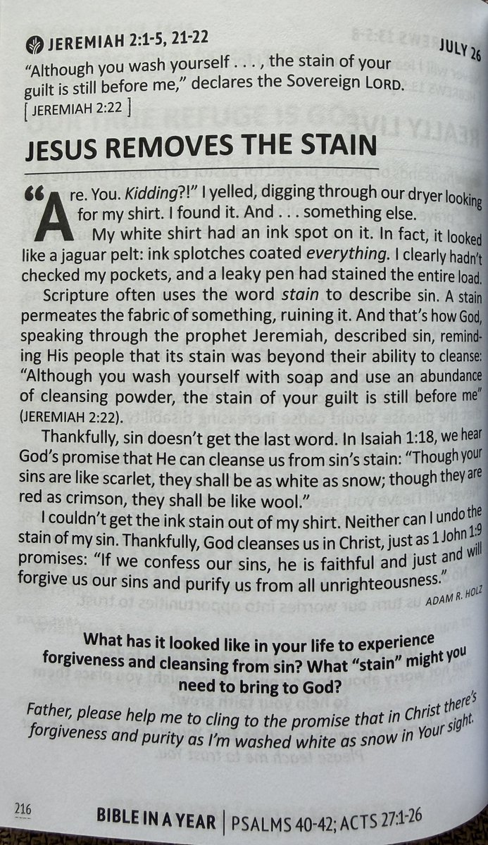 MarkPerfinan's tweet photo. Jesus Removes The Stain #dailyreading https://t.co/7PNYEqQNqz