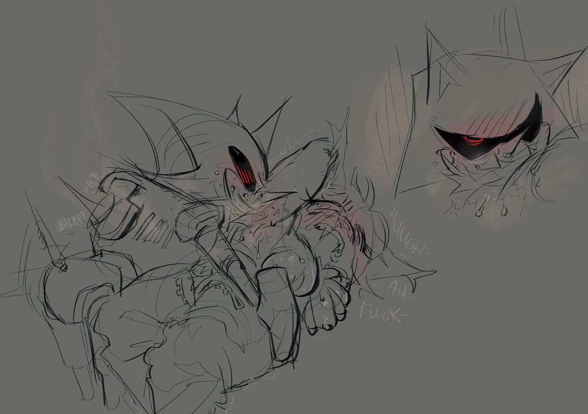 _velvet_vice_'s tweet photo. CW armpits or sweat or whatever 

robot wishes he had senses More Than Ever
#sonicnsfw https://t.co/9rLd1sKJ92