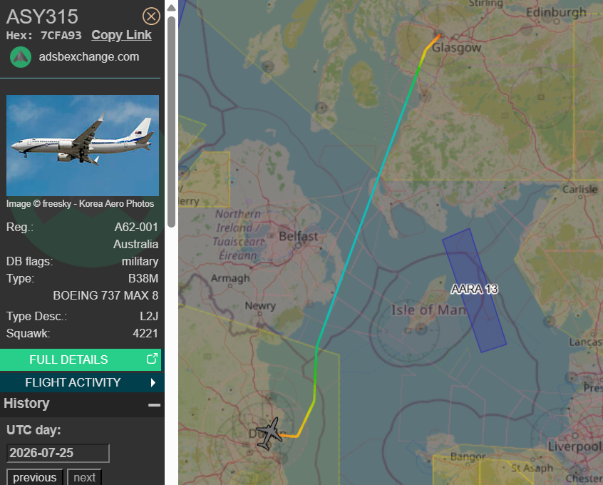 RAAF VIP Aircraft Movements on X: 
