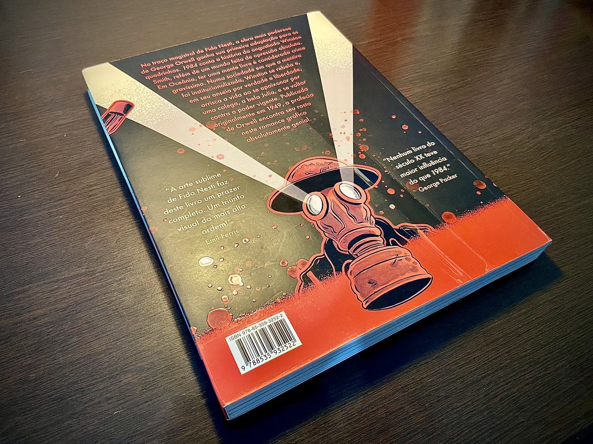 Regileno's tweet photo. Leitura finalizada!
#1984 #NineteenEightyFour #GeorgeOrwell #Leitura #Distopia #Livros #Leitor #NovelaGrafica #GraphicNovel #HQ #Quadrinhos https://t.co/cvSUDhFiJ7