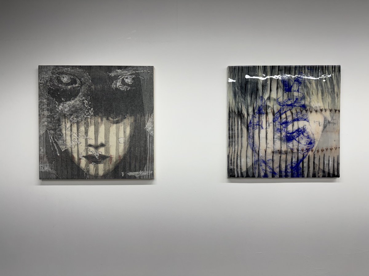yaki_ceetake's tweet photo. 小久保タクミ・渡部真衣 2人展
「SHOW WINDOW」
会場：KYOK art studio-gallery（浅草）
会期：7/30（木）まで
展示作家：小久保タクミ、渡部真衣

見ること・見えること・見えていること・見えないことのない差異を問い、対象の本質に迫る展示だと感じました
人間・モノ・事象の複雑性、多面性について考えさせられる

素晴らしい作品ばかりの良企画
特に渡部真衣さんの人魚の作品は圧巻

絶対に観ておいた方がいい展示です

写真1枚目、2枚目：渡部真衣さん
写真3枚目、4枚目：小久保タクミさん
