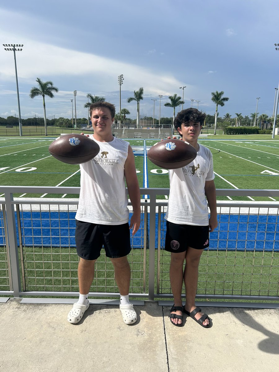 CoachHousie's tweet photo. Thank you @KornblueKicking for a great day at a great event! #SummerShowcase #SpecialTeams @mattdabomb40 @NKulashenkov @Barron_Football @BrannonTidwell https://t.co/TQuAYlMa2z