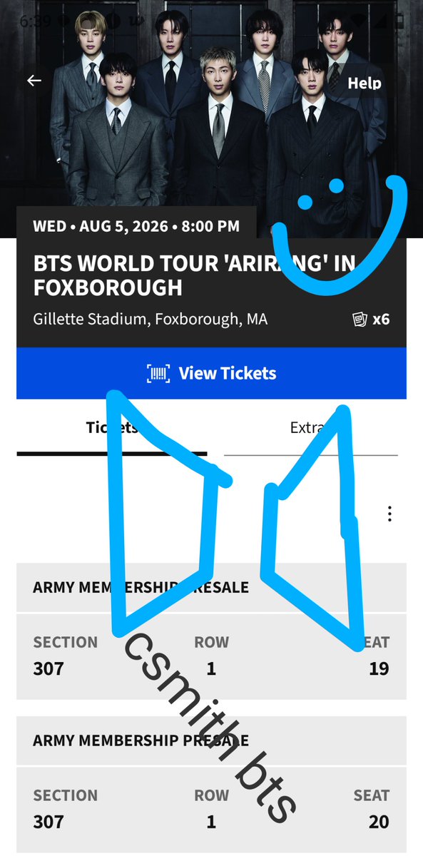 Sister_Jack's tweet photo. Heyo! I'm selling two tickets for $200 each ($400 total) for D1 in Foxborough. Great seats! First row on the third level near the aisle. https://t.co/OC6OeleE8v