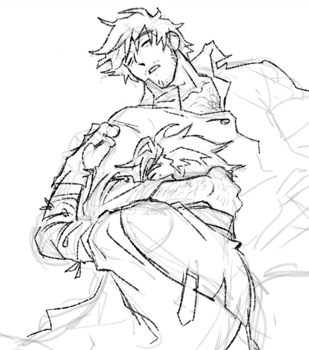 atanerrum_'s tweet photo. burnt out and art blockt and when im not i draw the same vashwoods over and over again for my and @eleven_els's au https://t.co/oeETnCrT8I