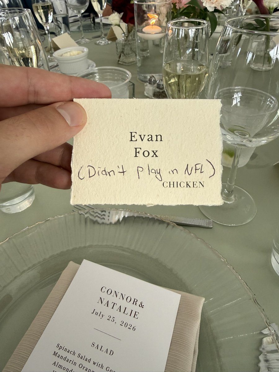 evanfoxy's tweet photo. I’m at a table with @PatMcAfeeShow, @OfficialAJHawk, @DariusJButler and @aqshipley… 

Who did this? 🧐 https://t.co/Hsm3cgalB4
