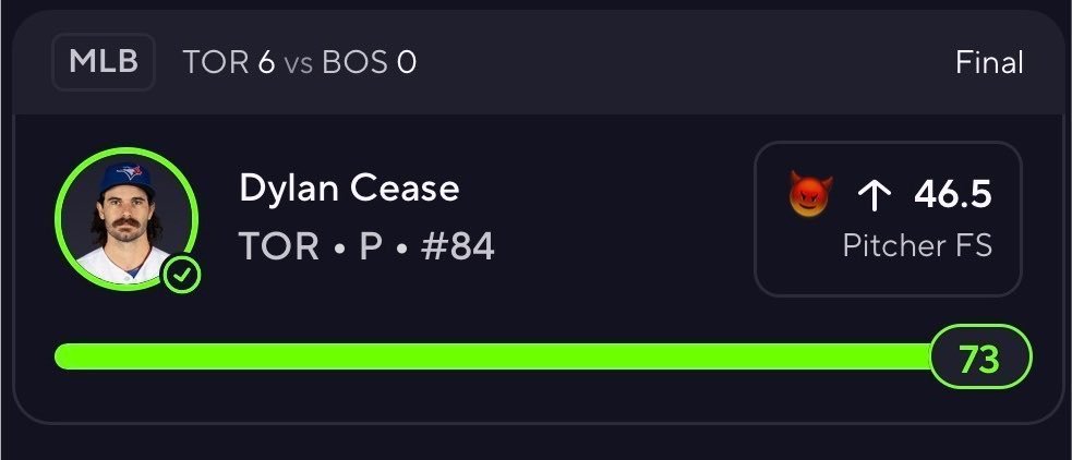 RocketManve3z's tweet photo. 73 FANTASY!?! 🤯

💬 https://t.co/jnKD347yHk

#GamblingTwitter #PrizePicks #DFS https://t.co/yuC6J9oxrW