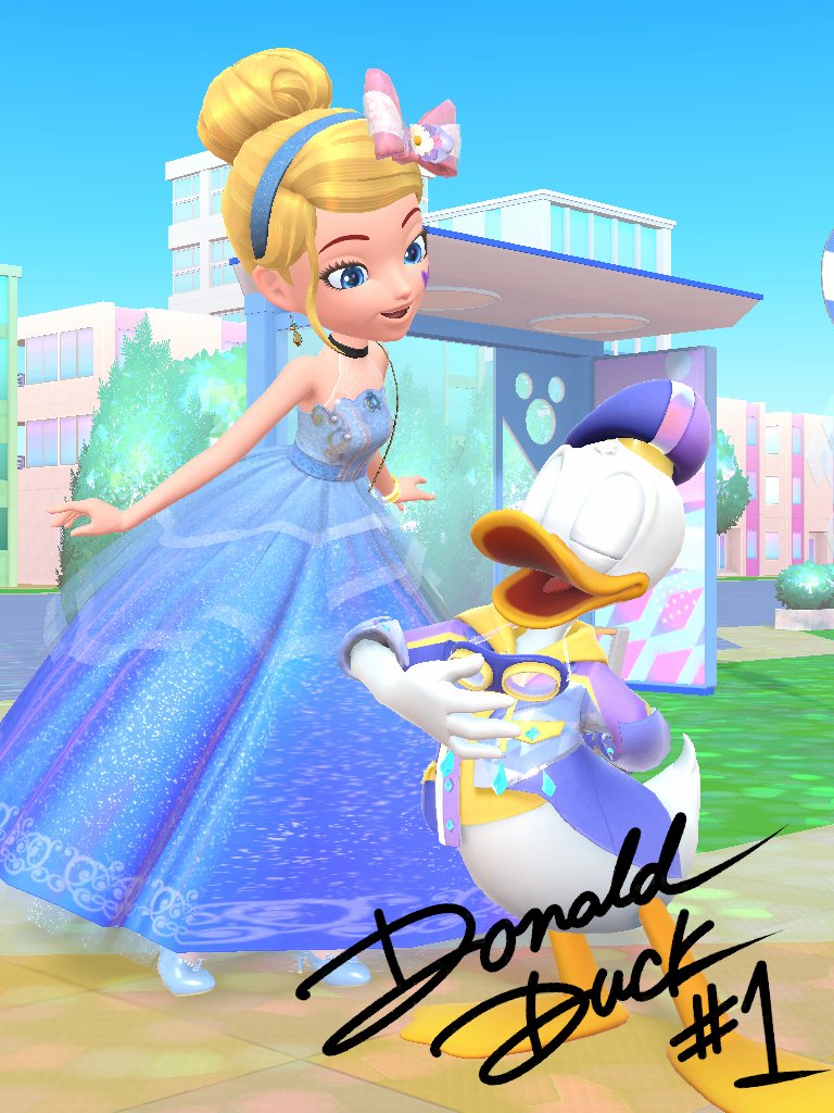 MickeyDonaldFun's tweet photo. ドナルドとのベストショット！💙
[シンデレラのロングドレス ver.]
皆さん今日も頑張ろう💪❗
#ディズニーステップ
#ドナルドダック #シンデレラ https://t.co/hnNNr1TnNt