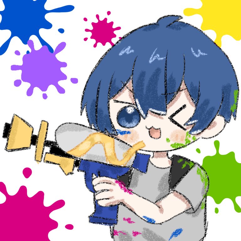 mooo0210ooo's tweet photo. スプラ杯ファイト‼️🔥
 #さむらいらすと https://t.co/m39cPnqM1S