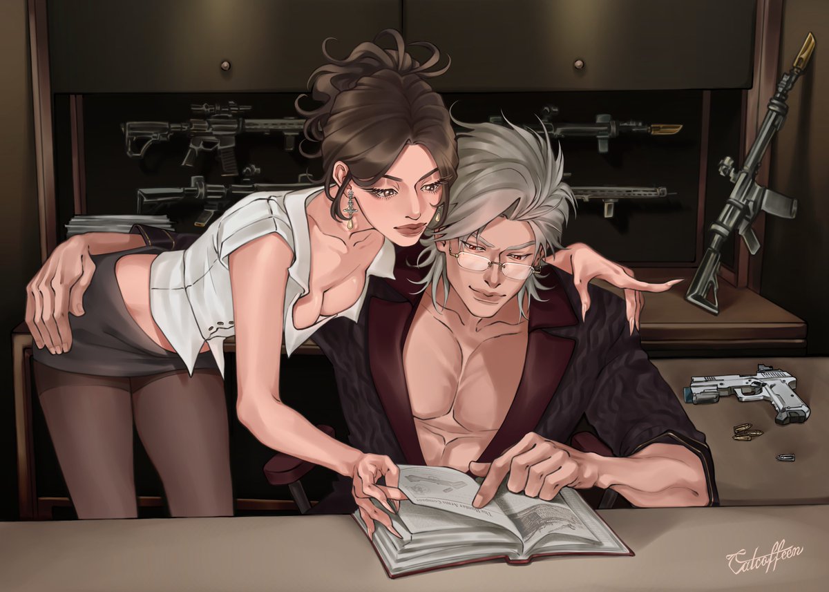 catcoffeen's tweet photo. SyMc!🖤✨️
#LoveandDeepspace #sylus #fanart #Mc #QinChe #恋与深空秦彻 #秦彻 #illustration #catcoffeenart https://t.co/1jTAahB1Fy