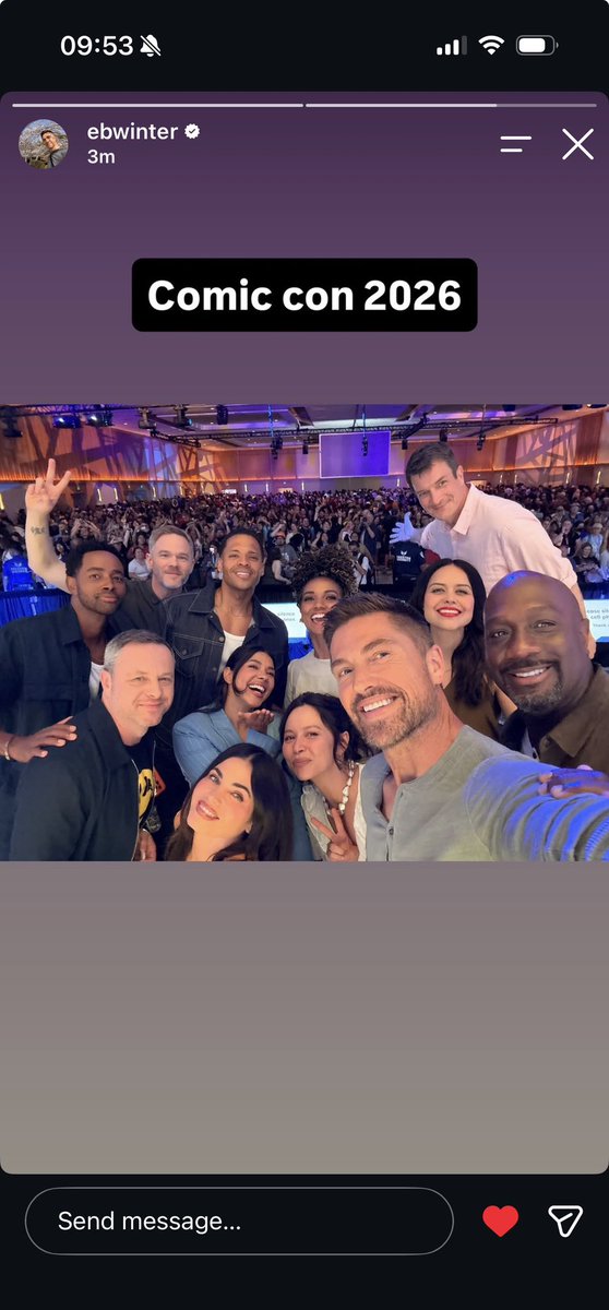 suzichenford75's tweet photo. Our amazing Rookie family, from @EricWinter1 ig story 🥰🥰🥰🥰 #therookie #ericwinter #sdcc https://t.co/GjvqUZLye2